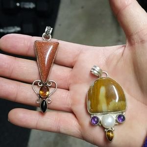 25$ Each .925 Lovely Sterling Silver Pendants